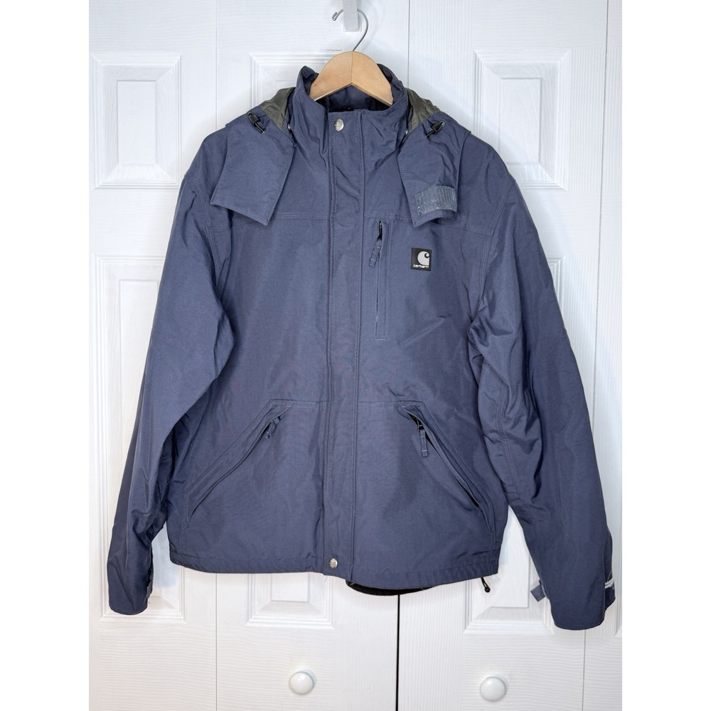 CARHARTT J162BLS WATERPROOF BREATHABLE LINED HOODED JACKET MED REG